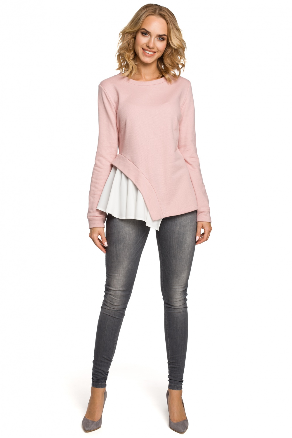Bluzka Model MOE333 Powder Pink - Moe - obrazek 2