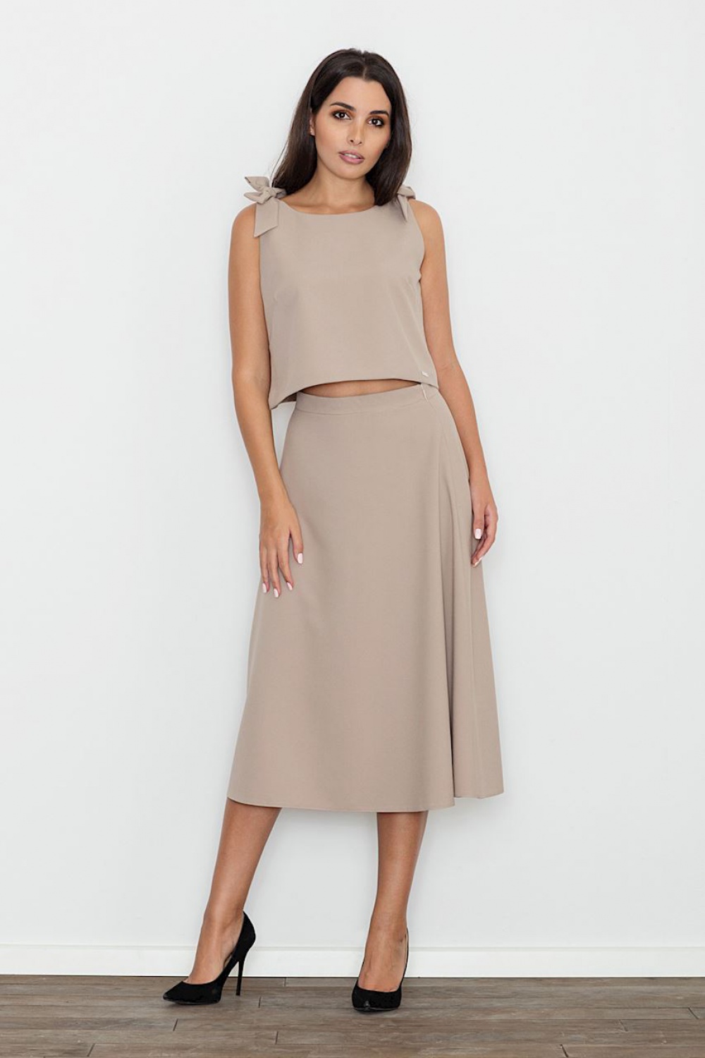 Spódnica Komplet Model M578 Beige - Figl - obrazek 2