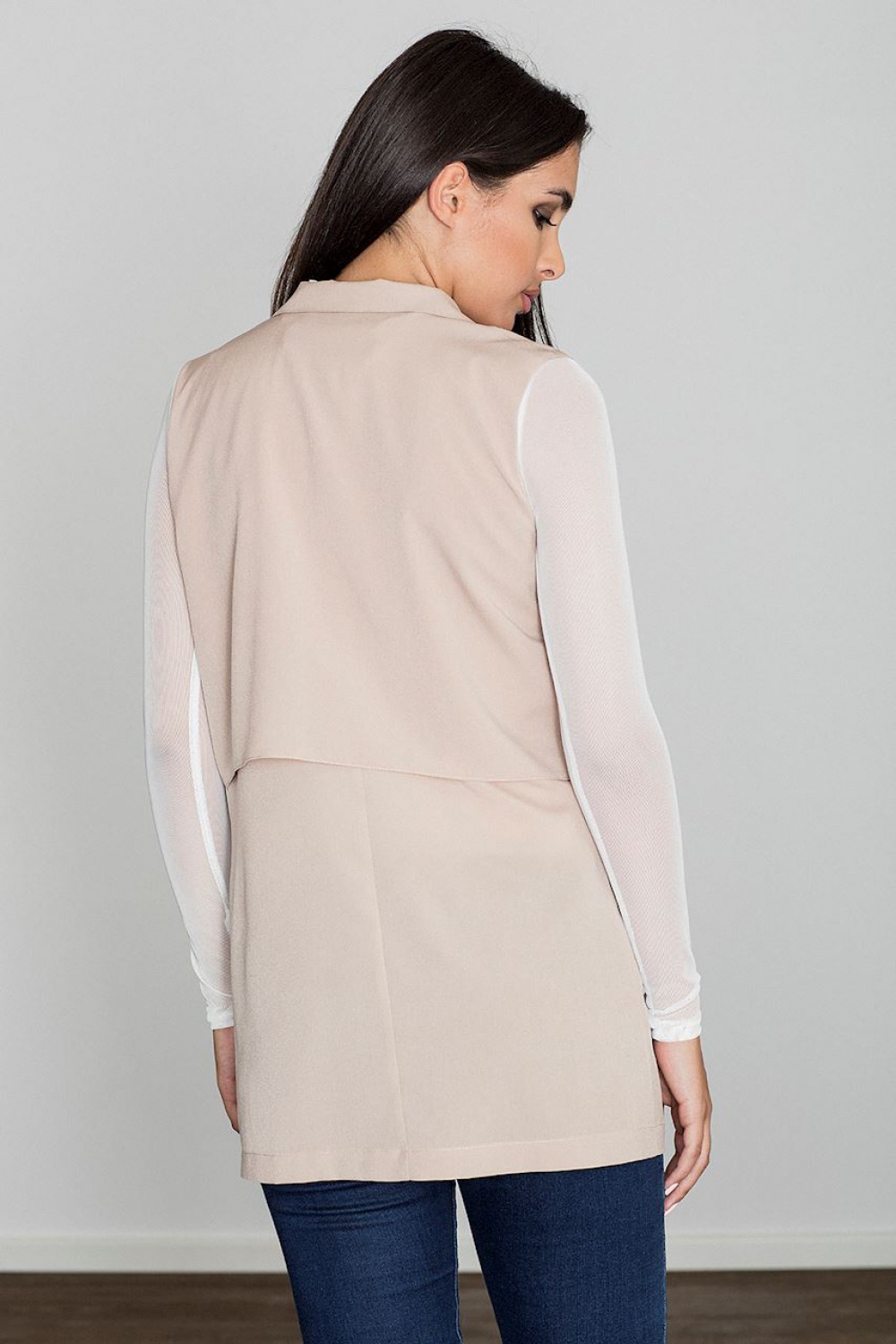Kamizelka Damska Model M560 Beige - Figl - obrazek 2