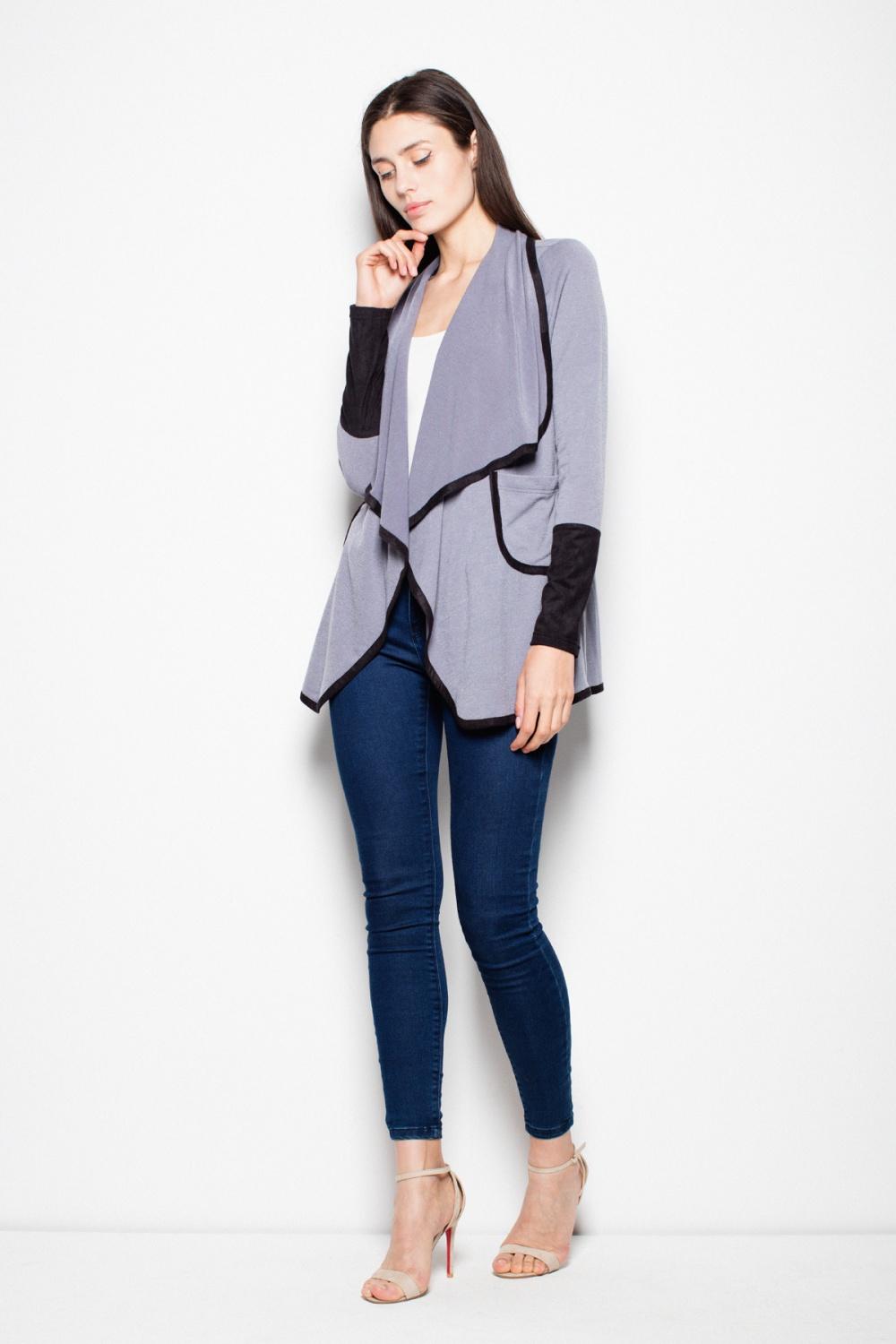 Sweter Damski Model VT036 Grey - Venaton - obrazek 3