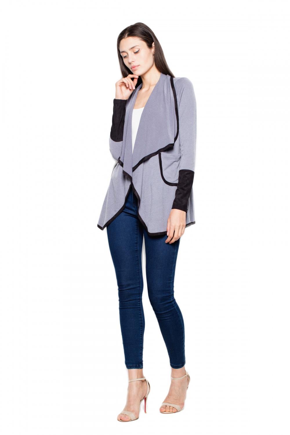 Sweter Damski Model VT036 Grey - Venaton - obrazek 4