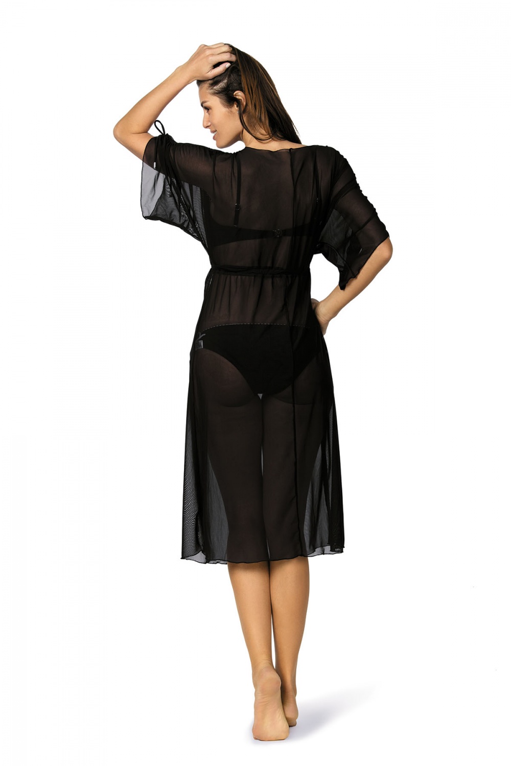 Sukienka Plażow Tunika Model Dora Nero M-443 Black - Marko - obrazek 3