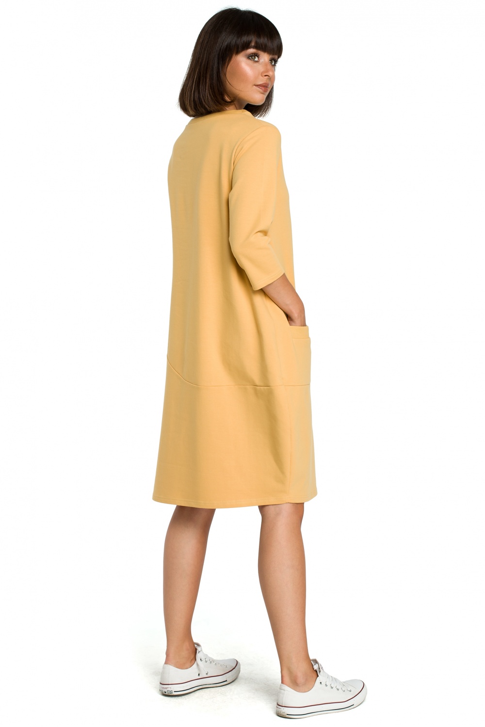 Sukienka Model B083 Yellow - BeWear - obrazek 2