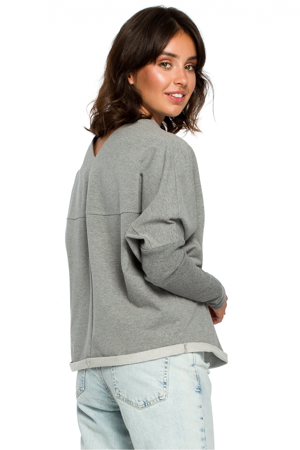 Bluza Damska Model B094 Grey - BeWear - obrazek 3
