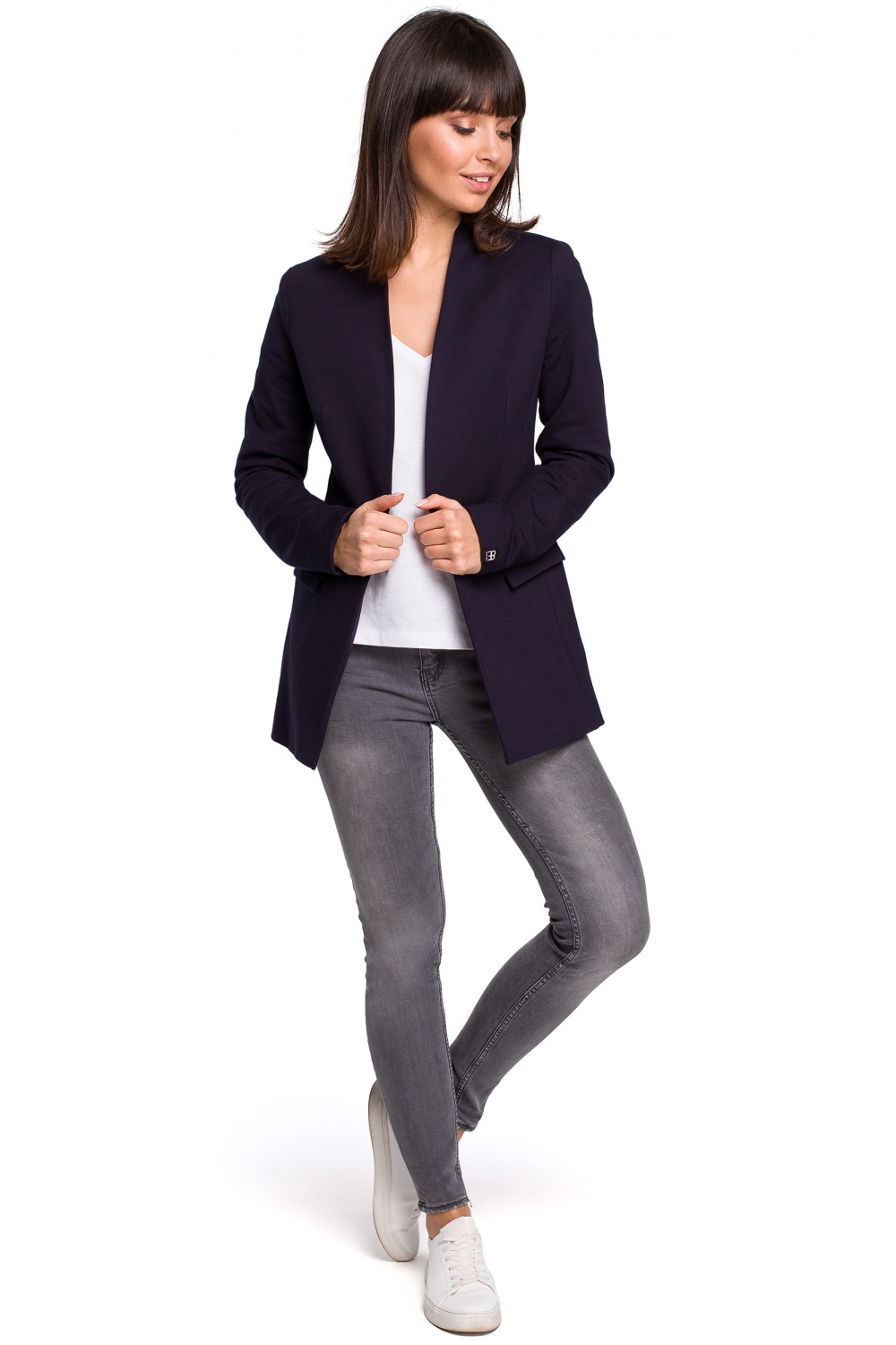 Żakiet Model B102 Navy - BeWear - obrazek 2