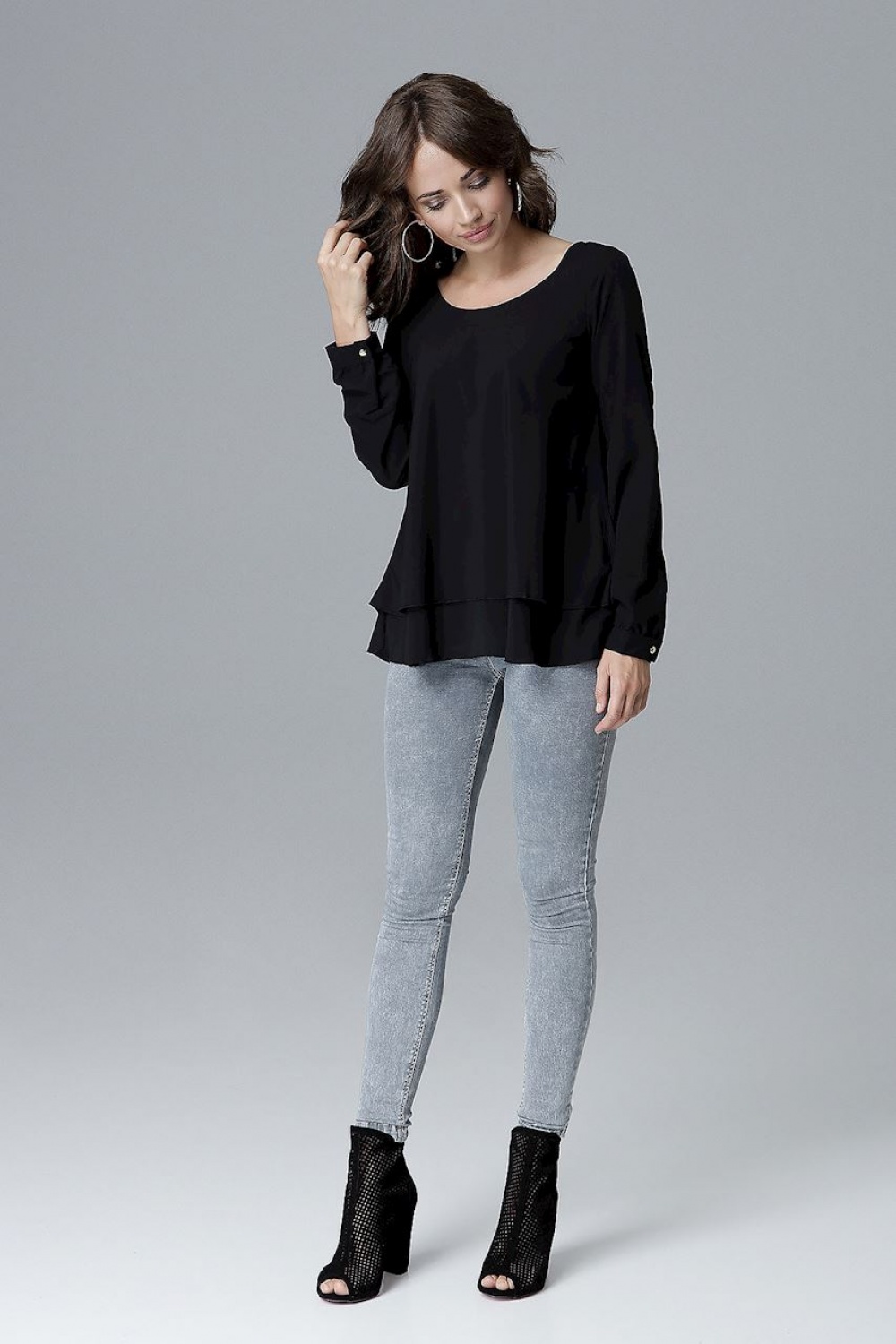Bluzka Model L020 Black - Lenitif - obrazek 2