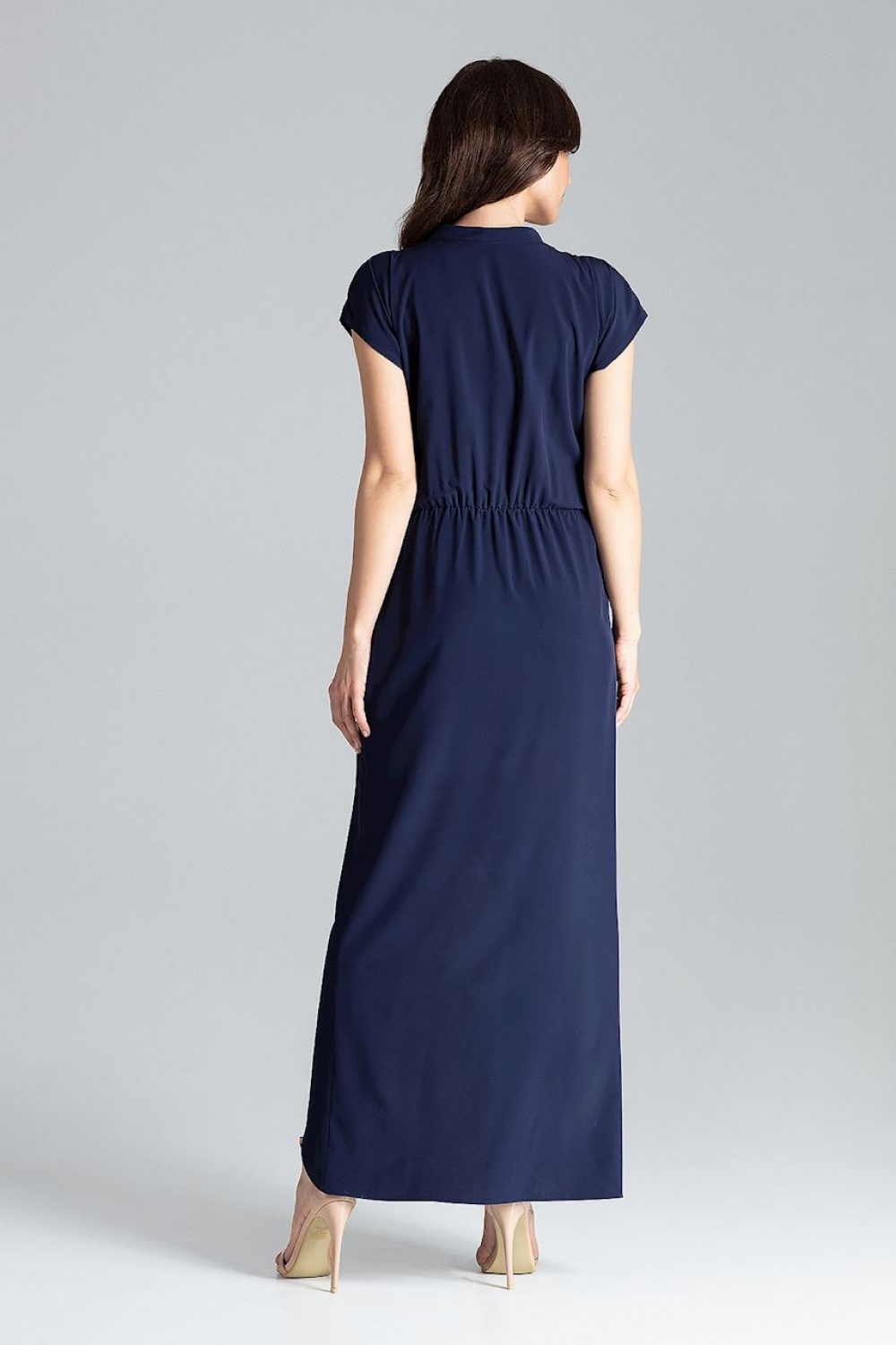Sukienka Model L033 Navy - Lenitif - obrazek 3