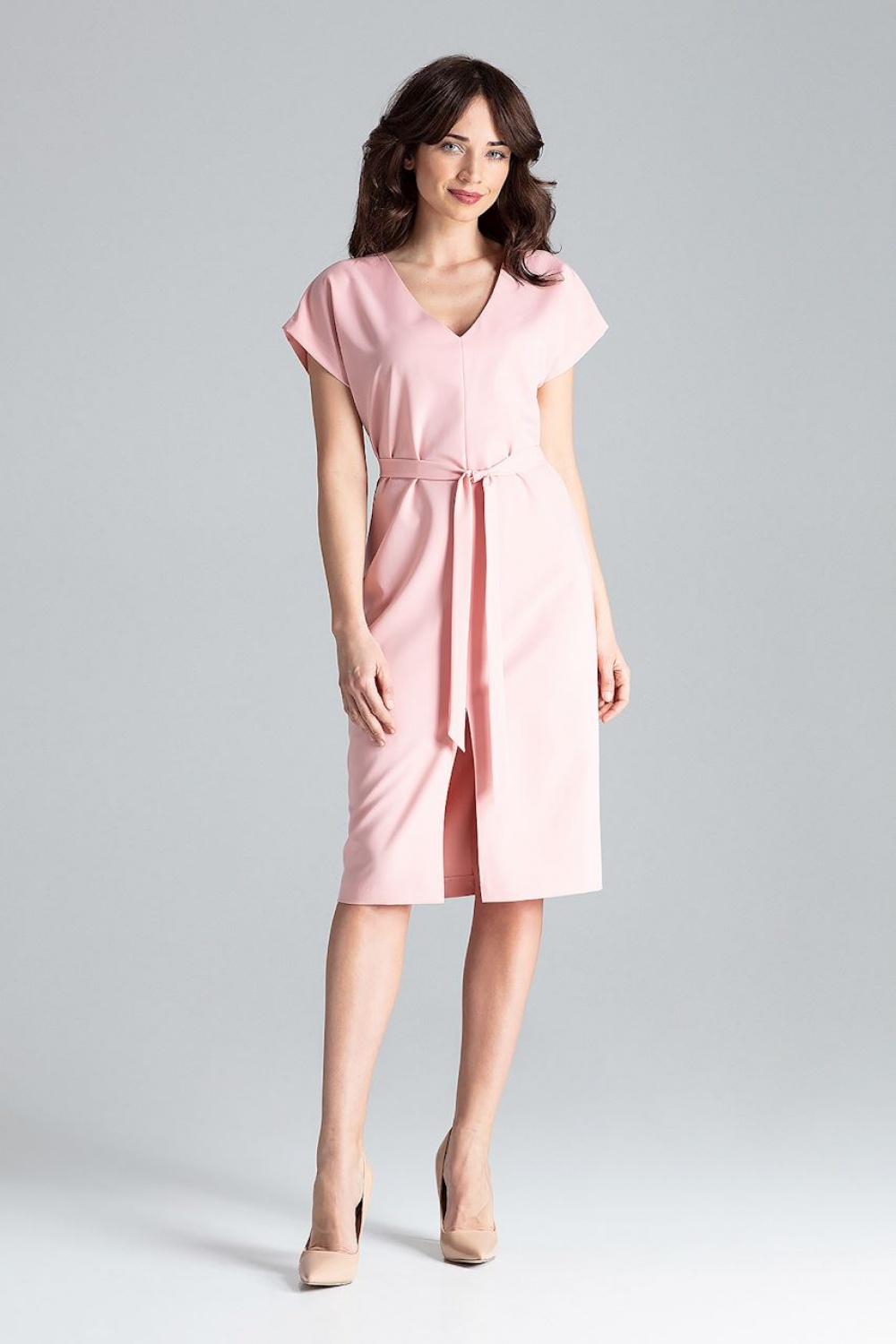 Sukienka Model L032 Pink - Lenitif - obrazek 2