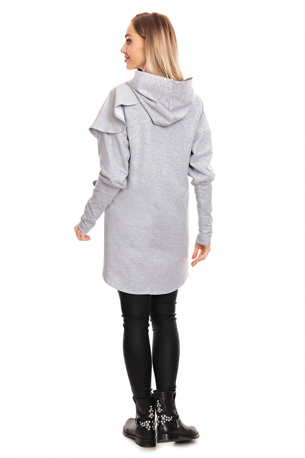 Bluza Ciążowa Model 0146 Grey - PeeKaBoo - obrazek 3