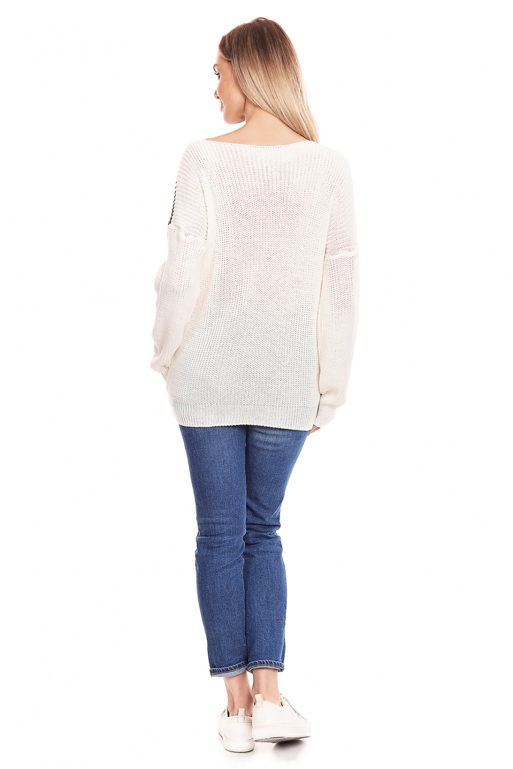Sweter Ciążowy Model 40023 Khaki - PeeKaBoo - obrazek 3