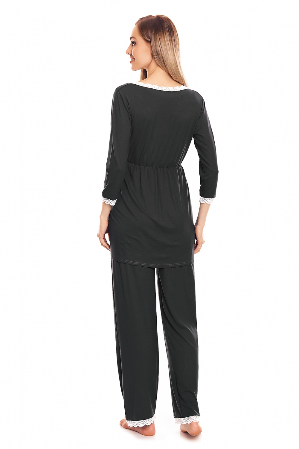 Piżama Ciążowa Model 0136 Grafit - PeeKaBoo - obrazek 3
