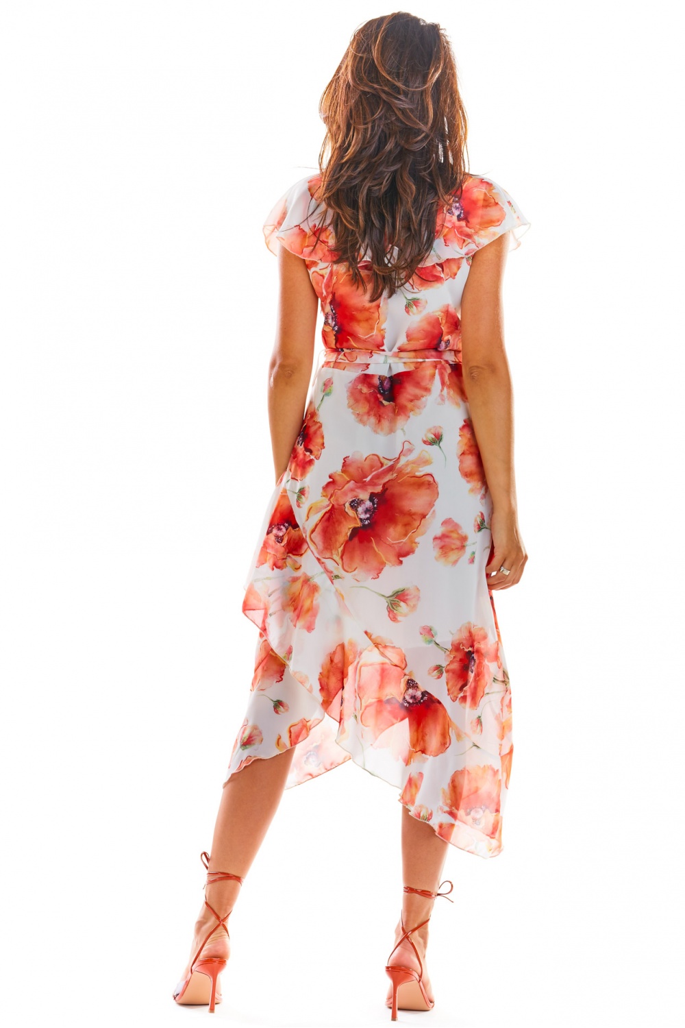 Sukienka Model A308 Red Flowers - awama - obrazek 3
