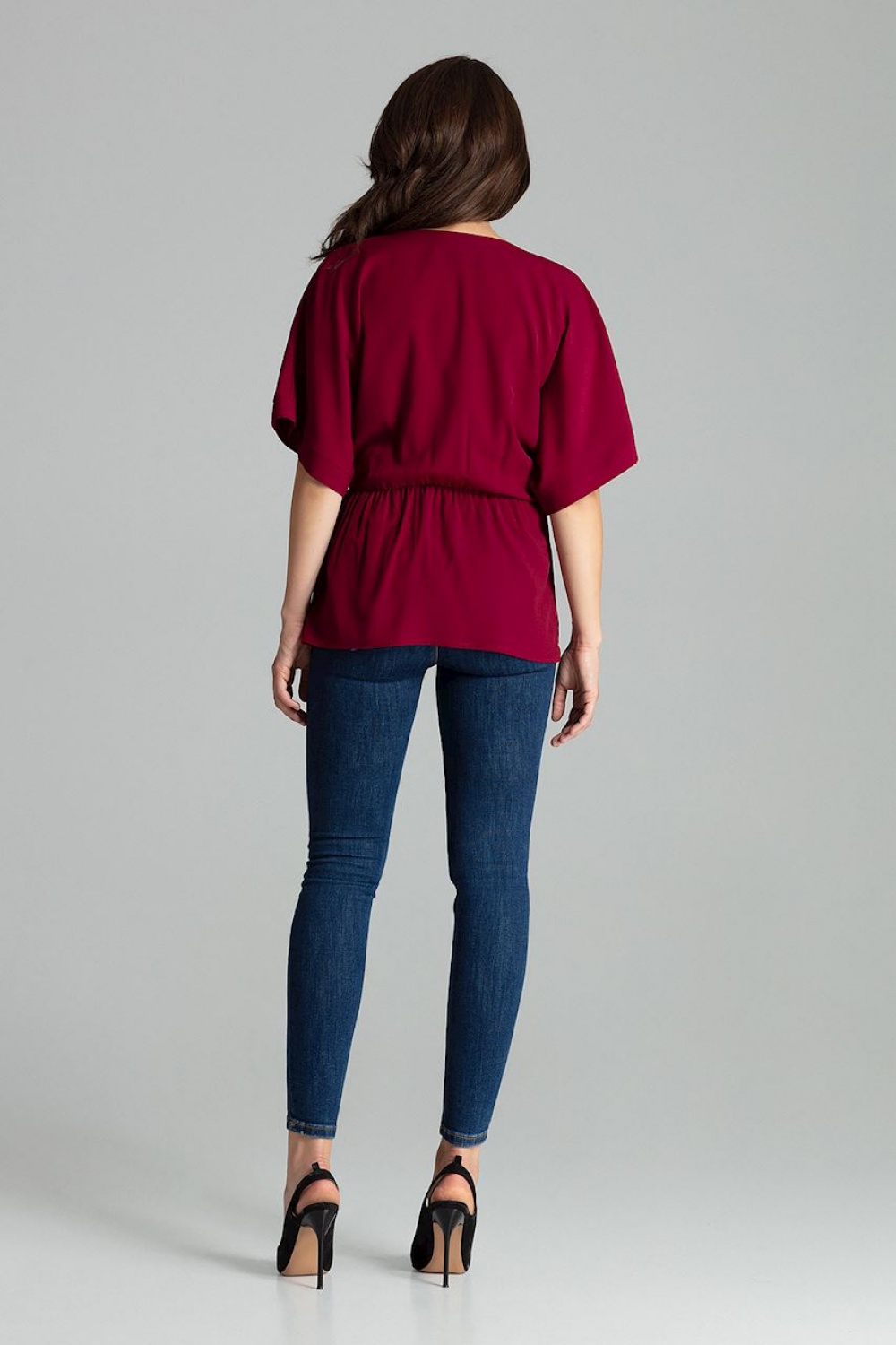 Bluzka Model L063 Bordo - Lenitif - obrazek 3