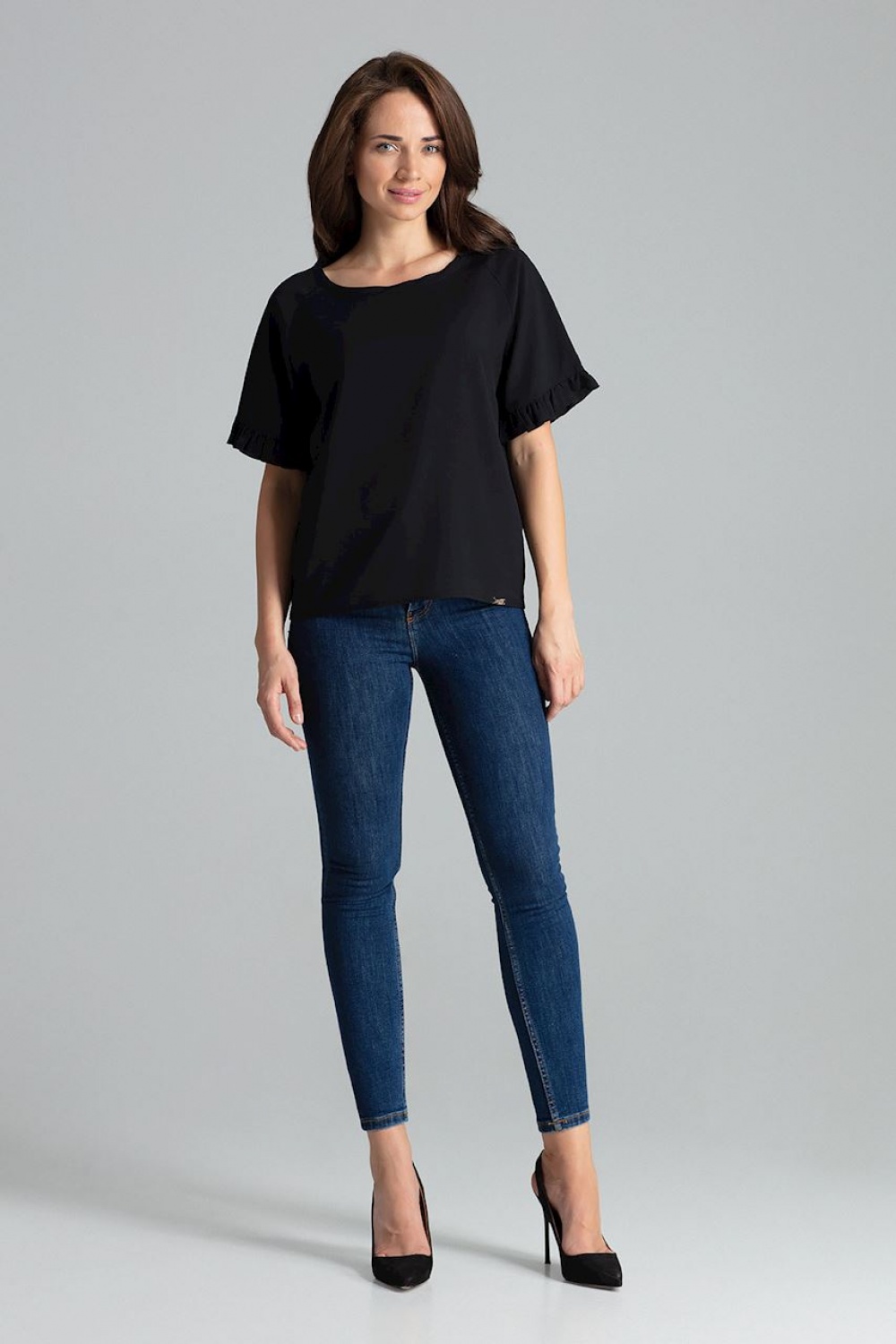 Bluzka Model L052 Black - Lenitif - obrazek 2