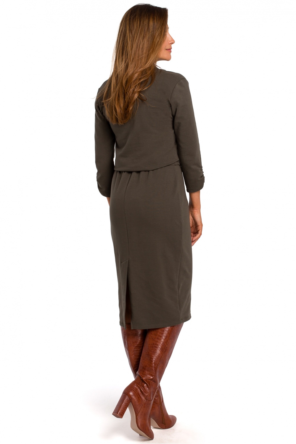 Sukienka Model S194 Khaki - Stylove - obrazek 2