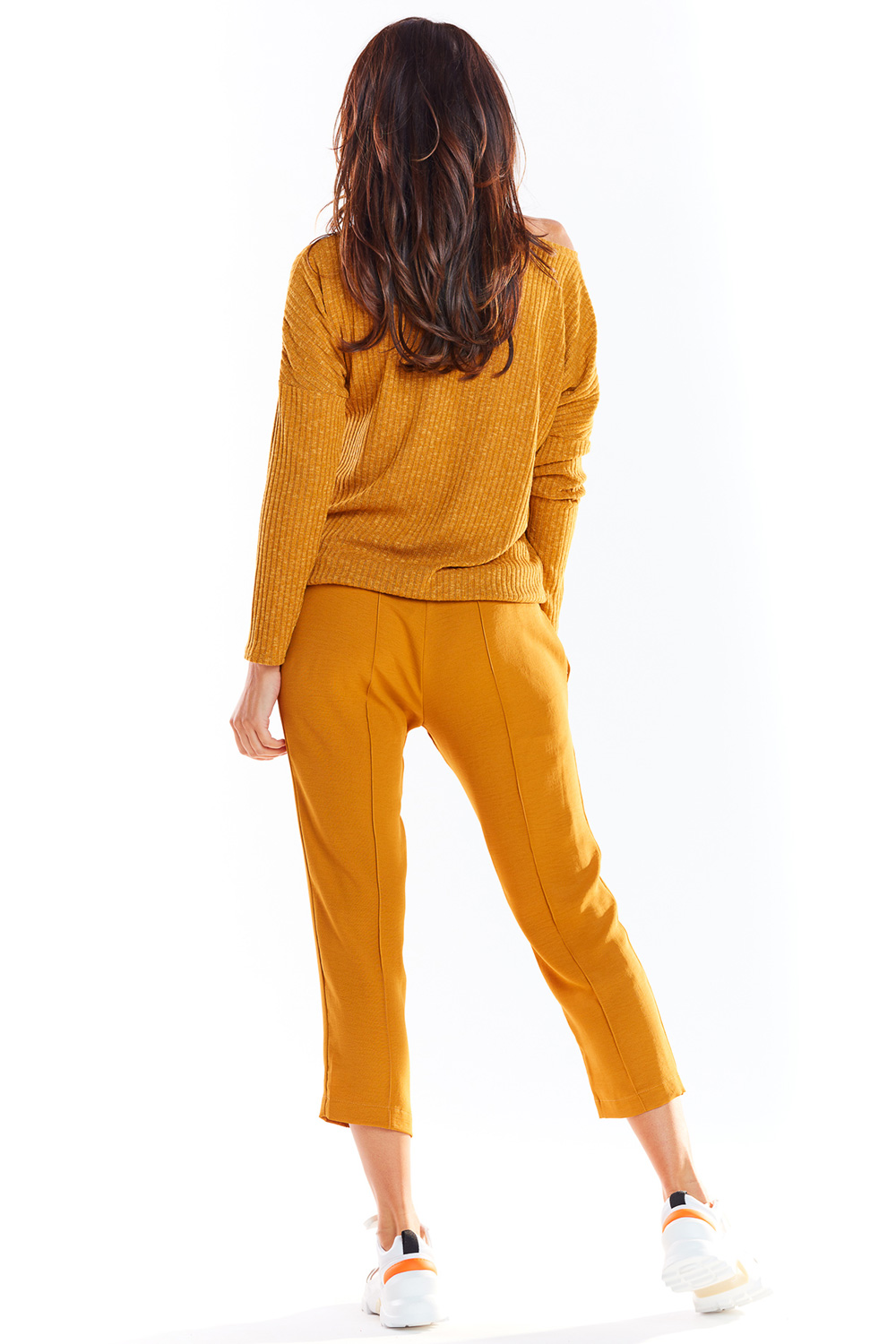 Sweter Damski Model A333 Camel - awama - obrazek 3