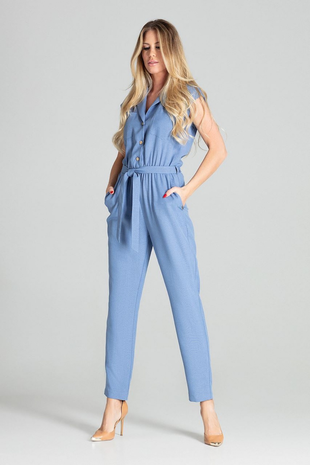 Kombinezon Damski Model M695 Blue - Figl - obrazek 2