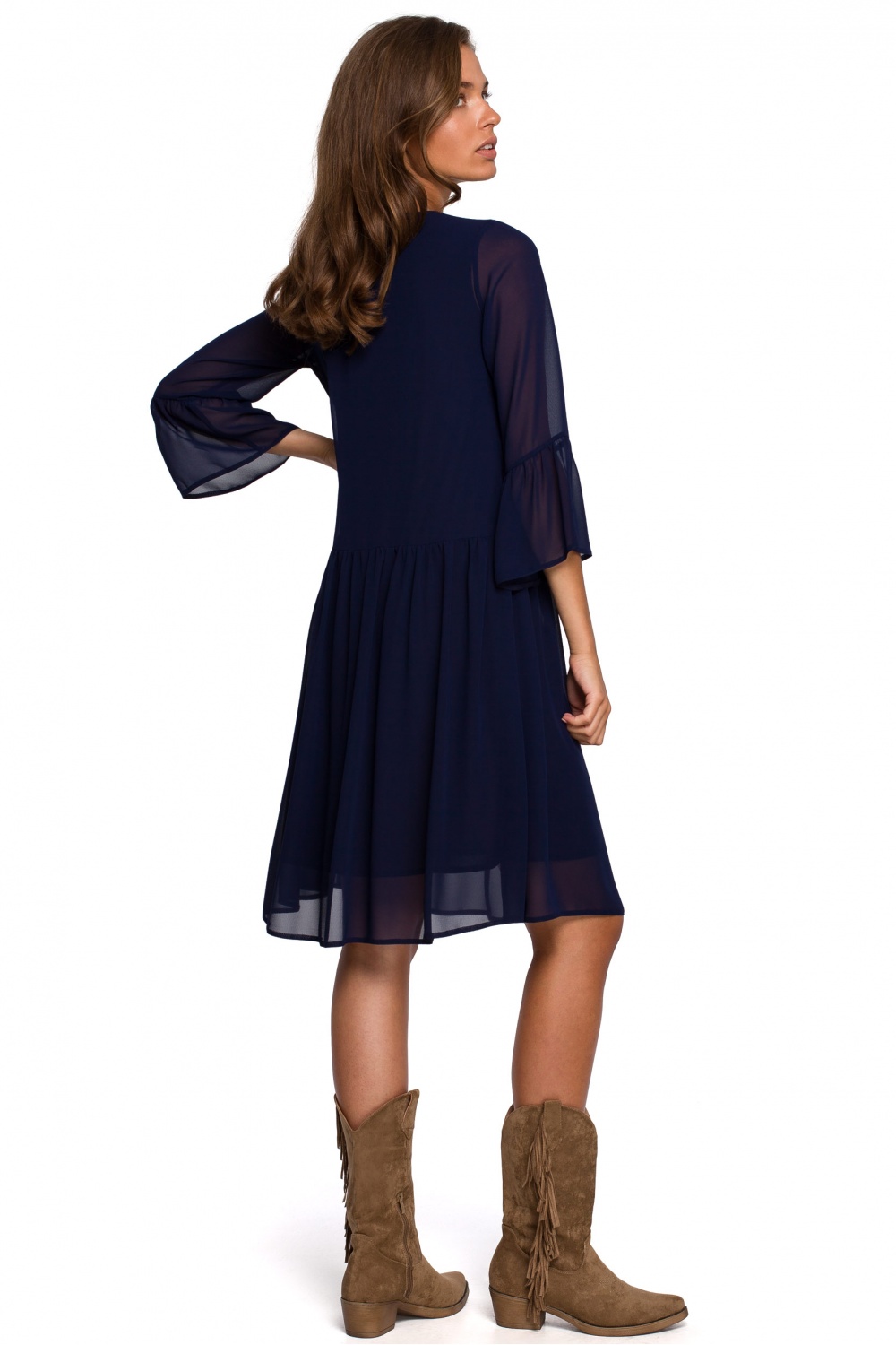Sukienka Model S236 Navy - Stylove - obrazek 2