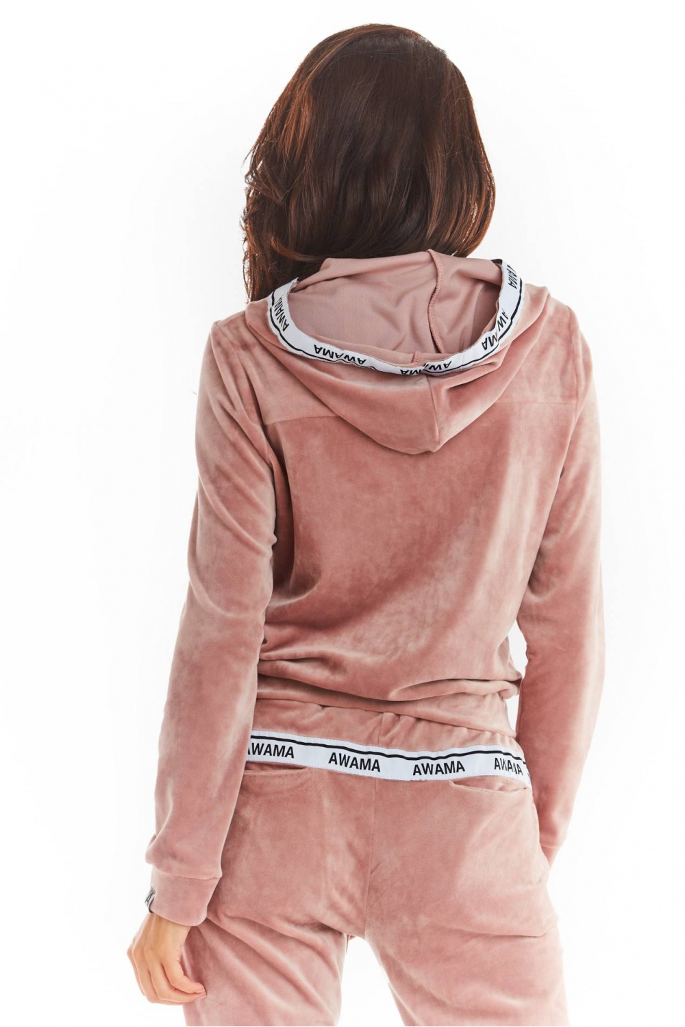 Bluza Damska Model A373 Pink Welur - awama - obrazek 3