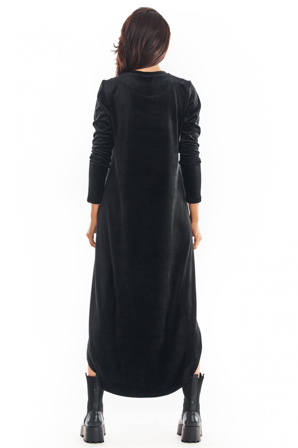 Sukienka Model A379 Black Welur - awama - obrazek 3