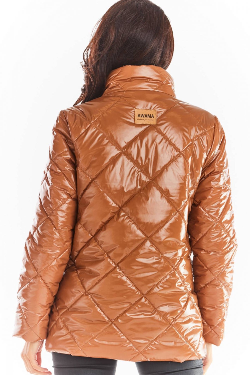 Kurtka Damska Model A384 Pikówka Beige - awama - obrazek 3