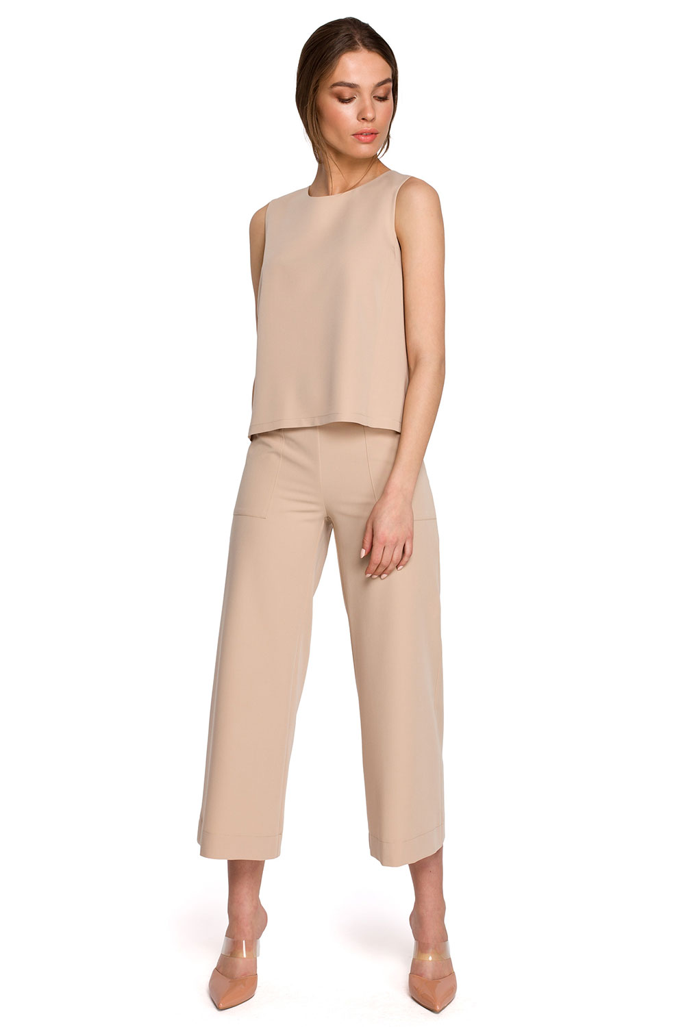 Bluzka Model S257 Beige - Stylove - obrazek 2