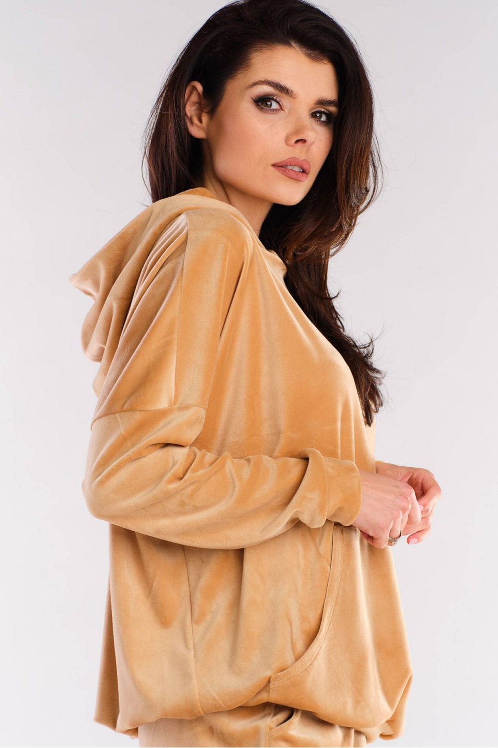 Bluza Damska Model A420 Beige - awama - obrazek 4