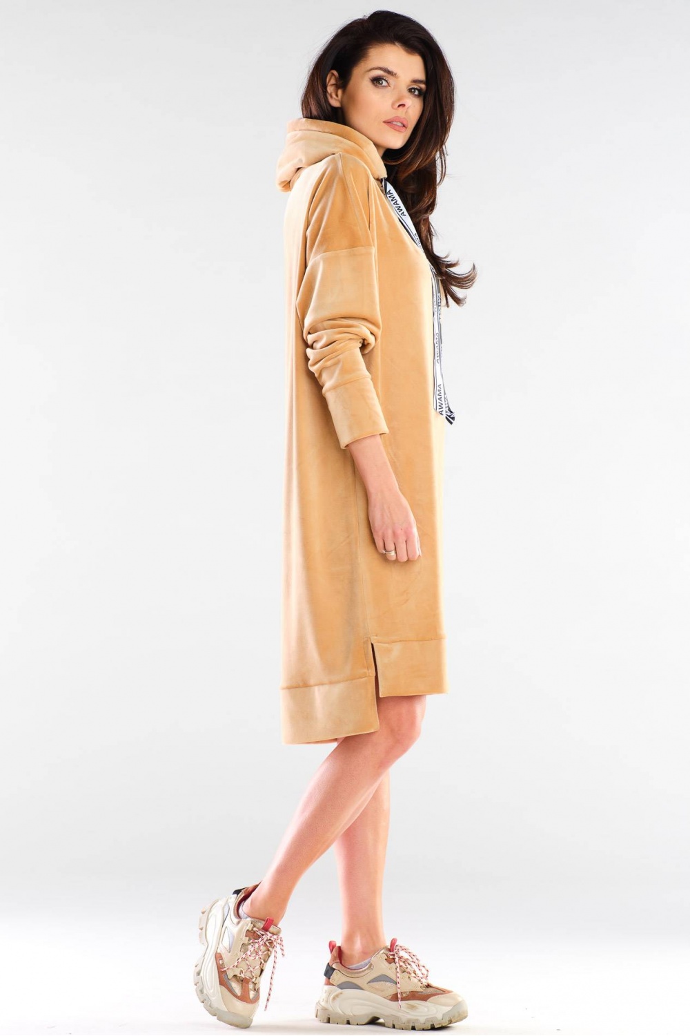 Sukienka Model A413 Beige - awama - obrazek 4