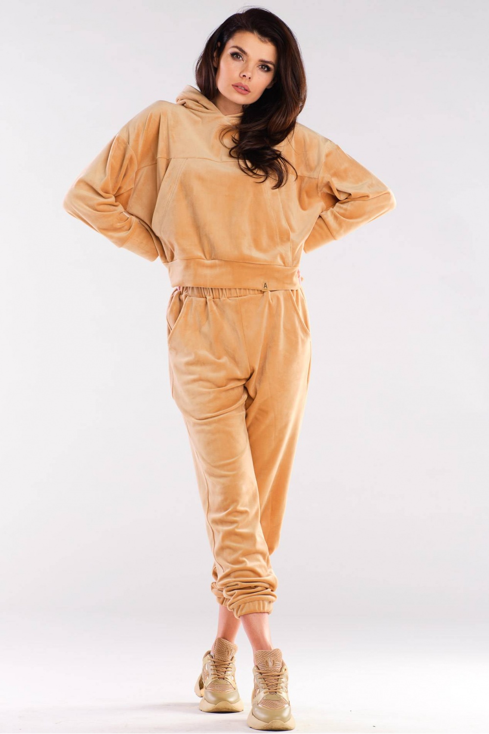 Bluza Damska Model A412 Beige - awama - obrazek 2