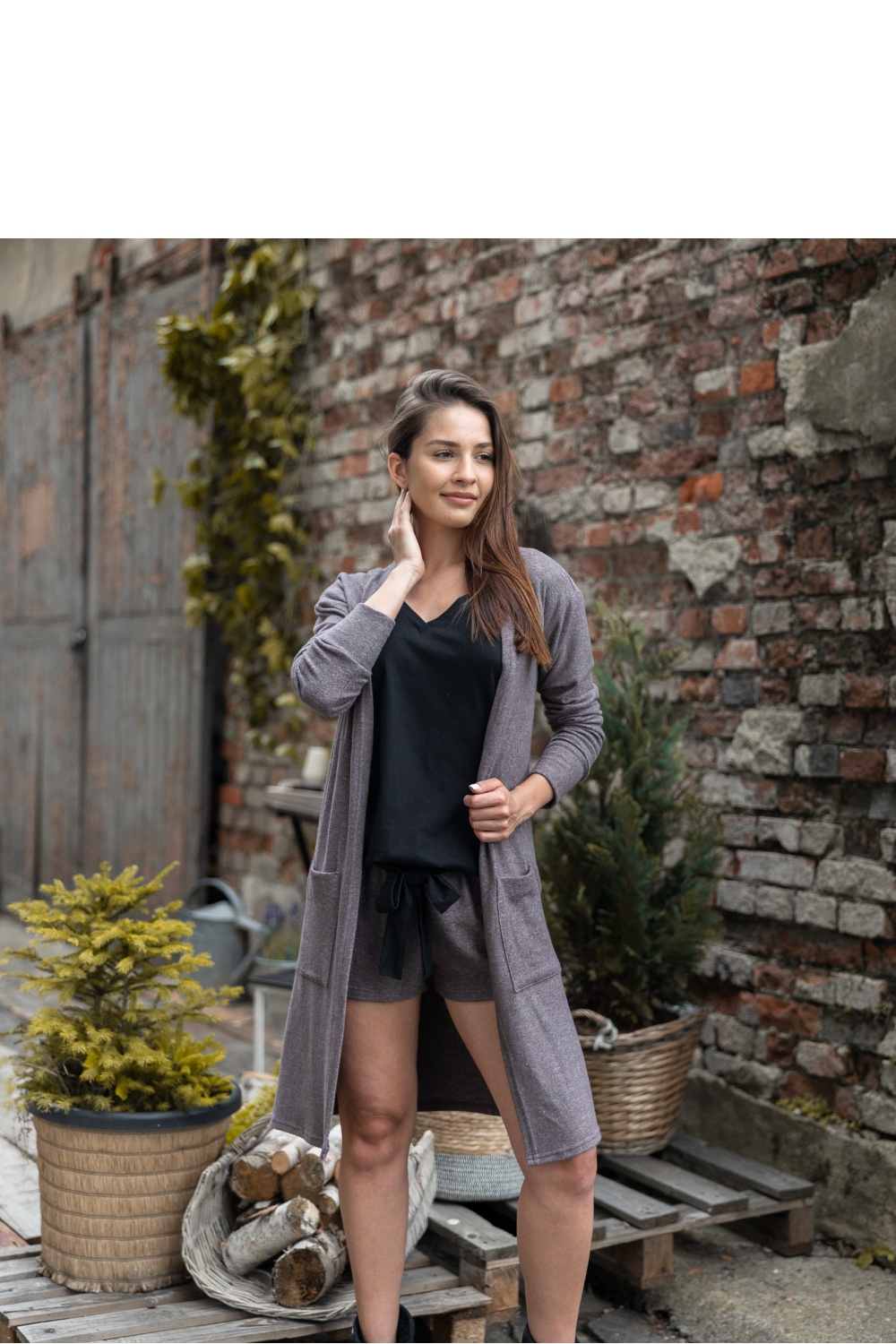 Sweter Kardigan Model Milee Brown - Sensis - obrazek 2