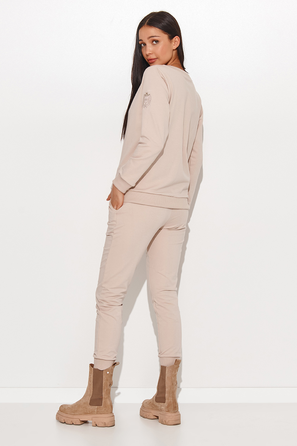Spodnie Komplet Model NU379 Light Beige - Numinou - obrazek 2