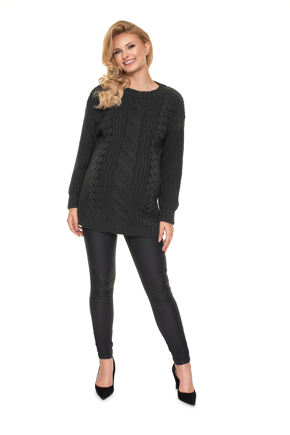 Sweter Model 70040 Grafit - PeeKaBoo - obrazek 2