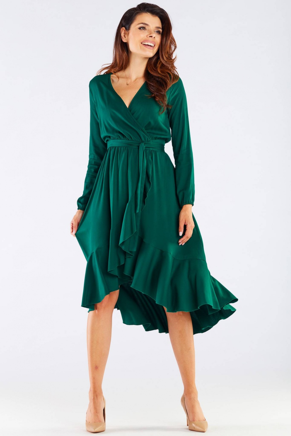 Sukienka Model A456 Green - awama - obrazek 2