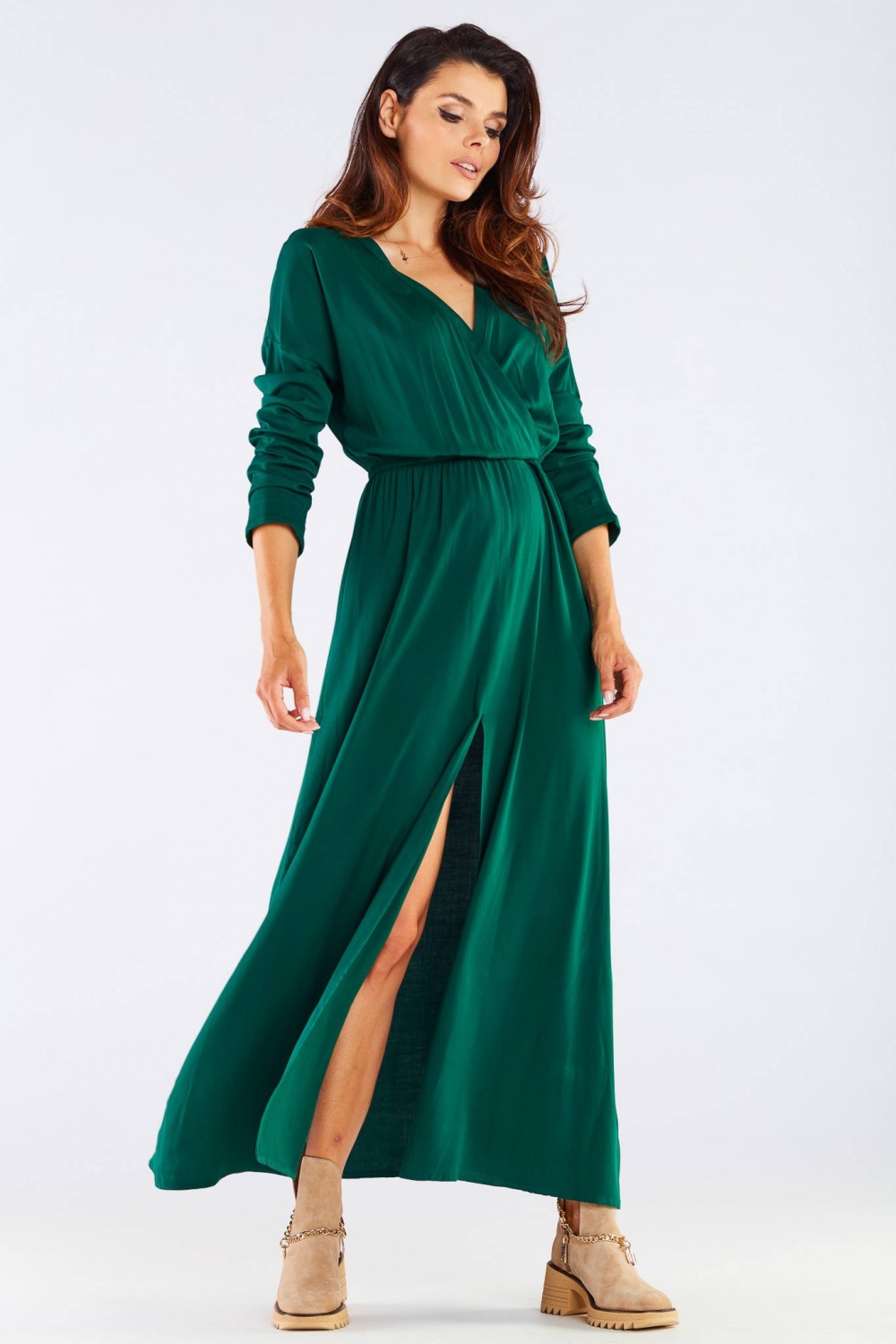 Sukienka Model A454 Green - awama - obrazek 2