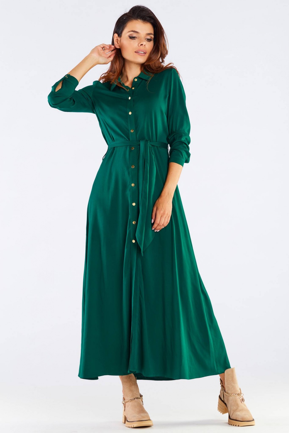 Sukienka Model A451 Green - awama - obrazek 2