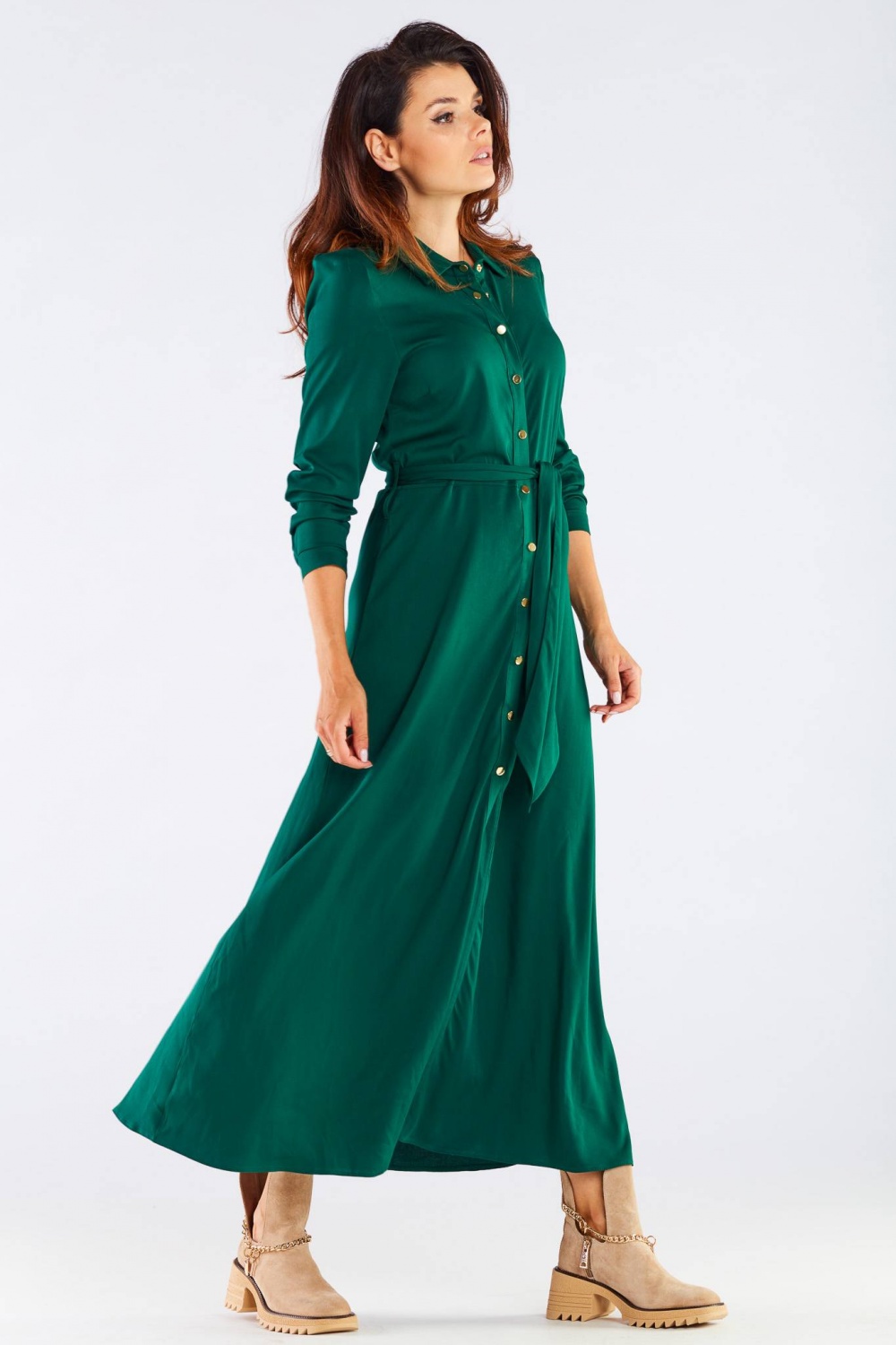 Sukienka Model A451 Green - awama - obrazek 4