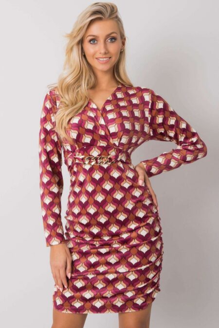 Sukienka Model DHJ-SK-12695.26P Dark Pink - Italy Moda