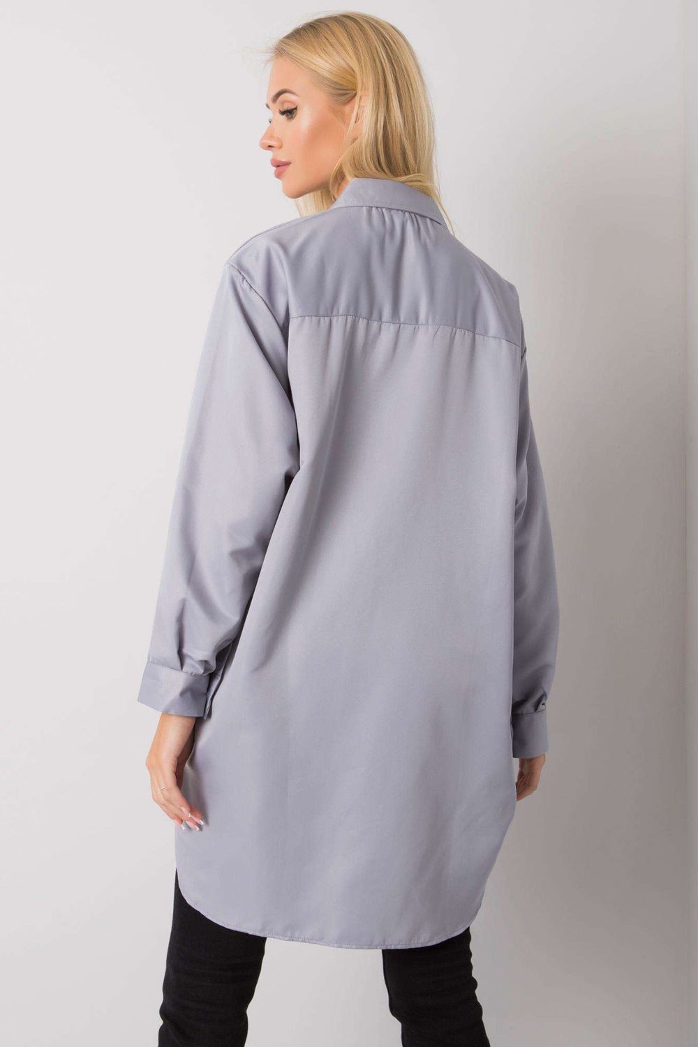 Koszula Damska Model EM-KS-678-1.09 Grey - Ex Moda - obrazek 3