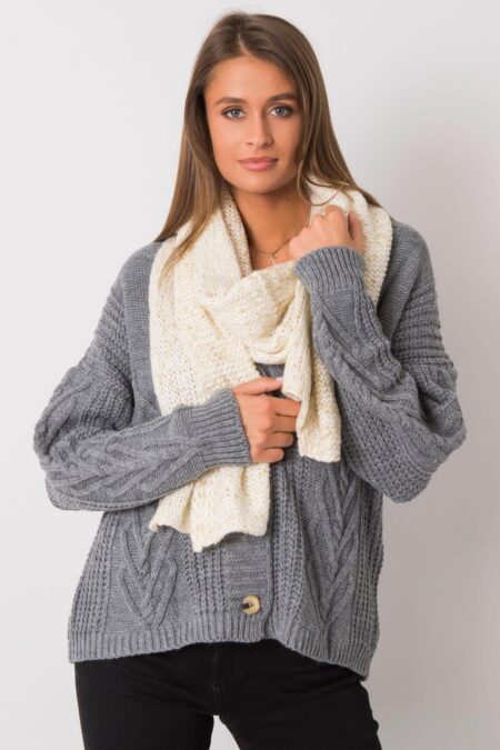 Szalik Damski Model AT-SZ-RH-1407.23X Ecru - AT