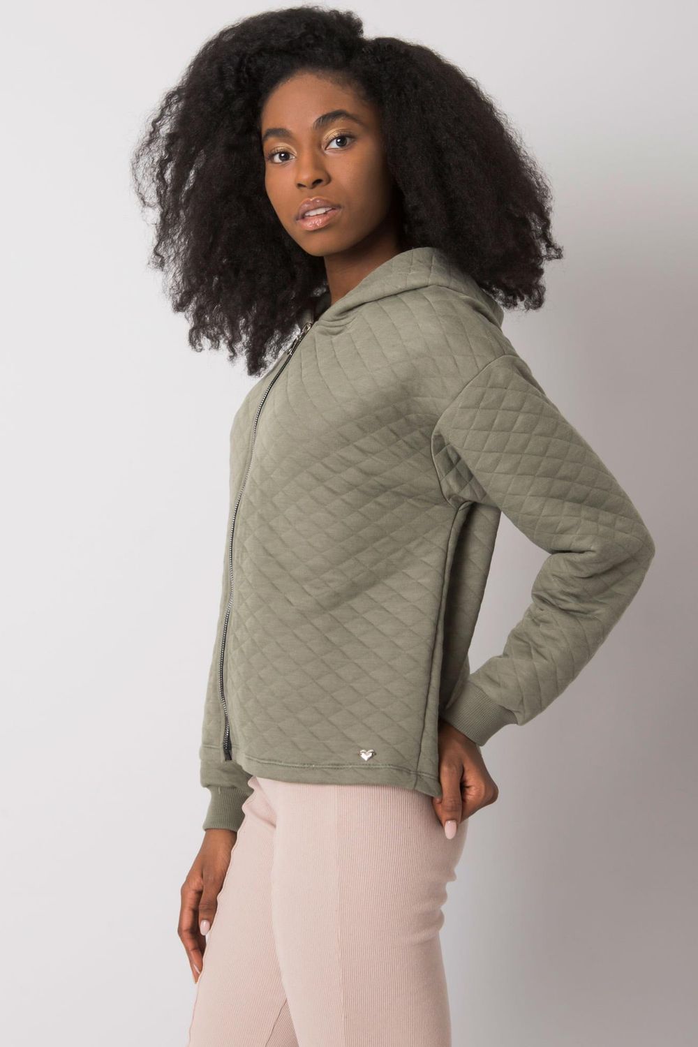 Bluza Damska Model RV-BL-7449.66 Khaki - BFG - obrazek 3