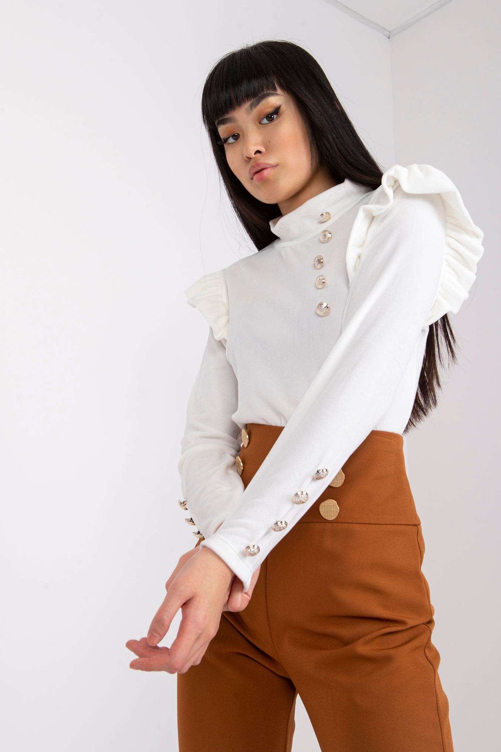 Bluzka Model DHJ-BZ-6533A.44P White - Italy Moda - obrazek 2