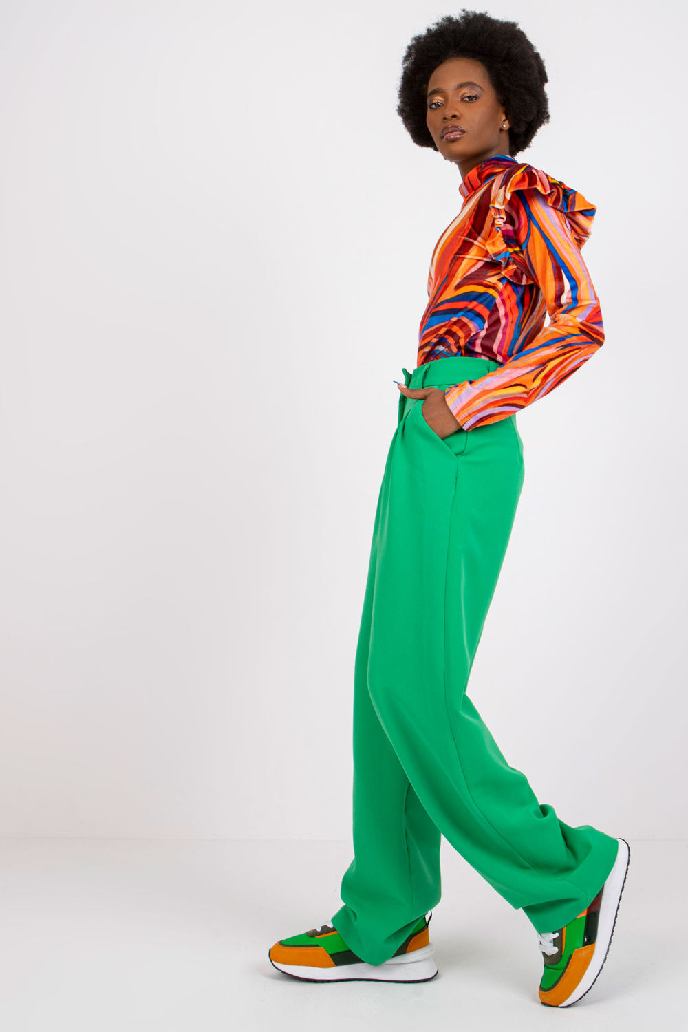 Bluzka Model DHJ-BZ-6533C.90 Orange - Italy Moda - obrazek 2