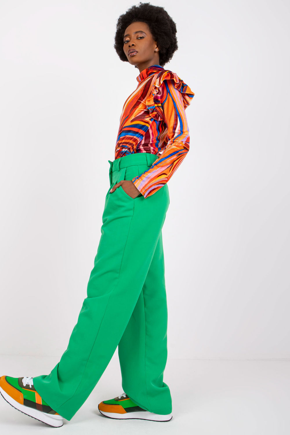 Bluzka Model DHJ-BZ-6533C.90 Orange - Italy Moda - obrazek 3