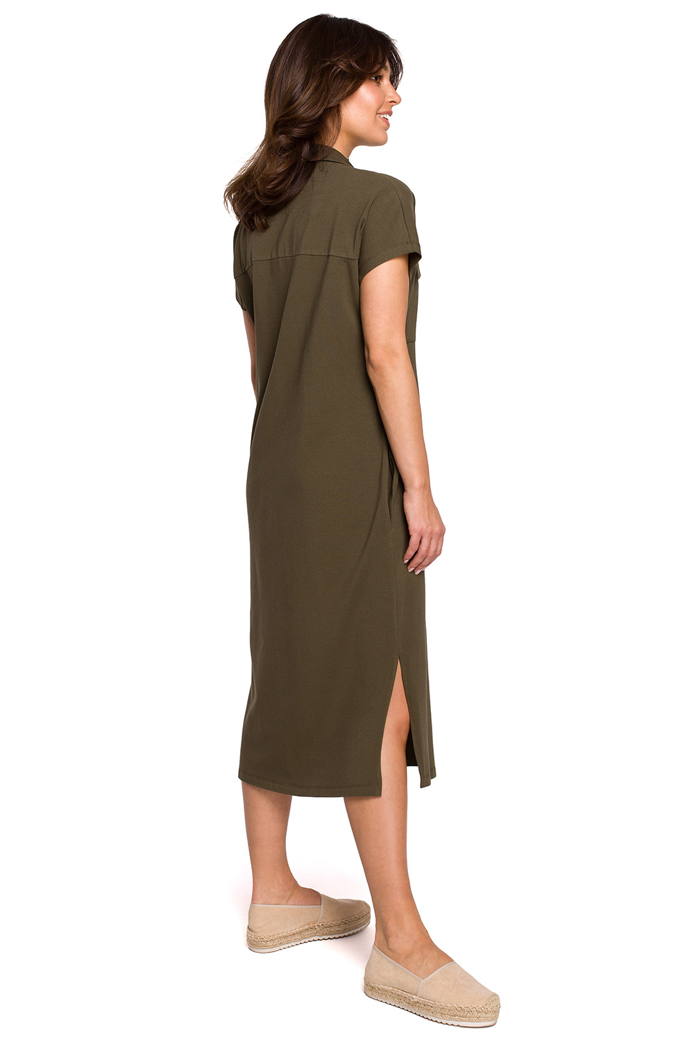 Sukienka Model B222 Khaki - BeWear - obrazek 2