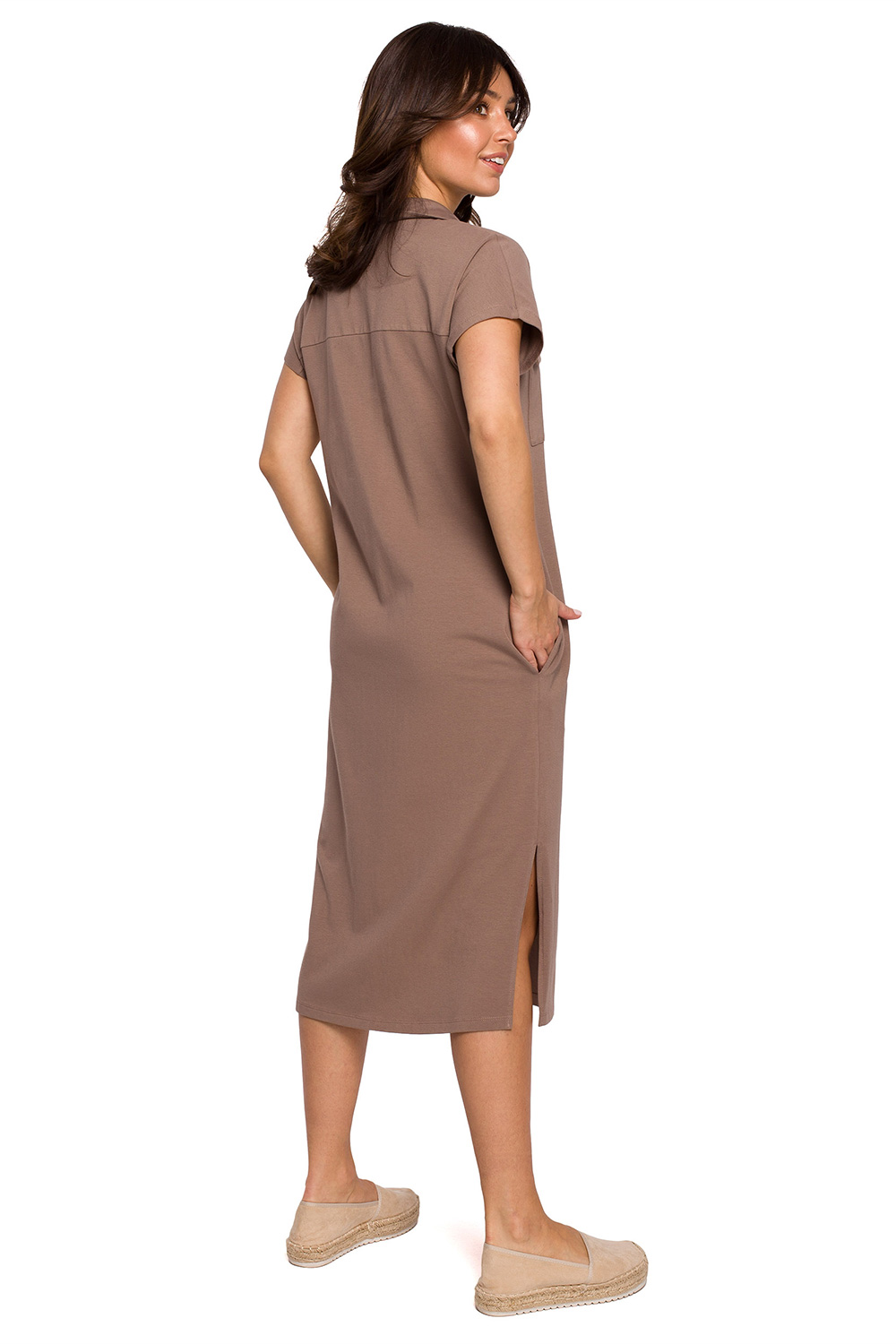Sukienka Model B222 Cacao - BeWear - obrazek 2