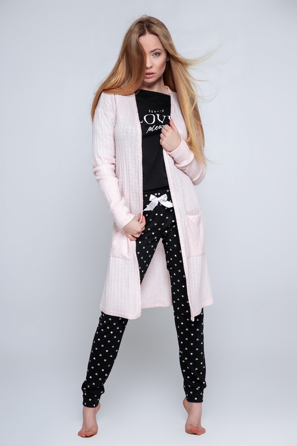 Sweter Kardigan Model Magnetism Pink - Sensis - obrazek 2