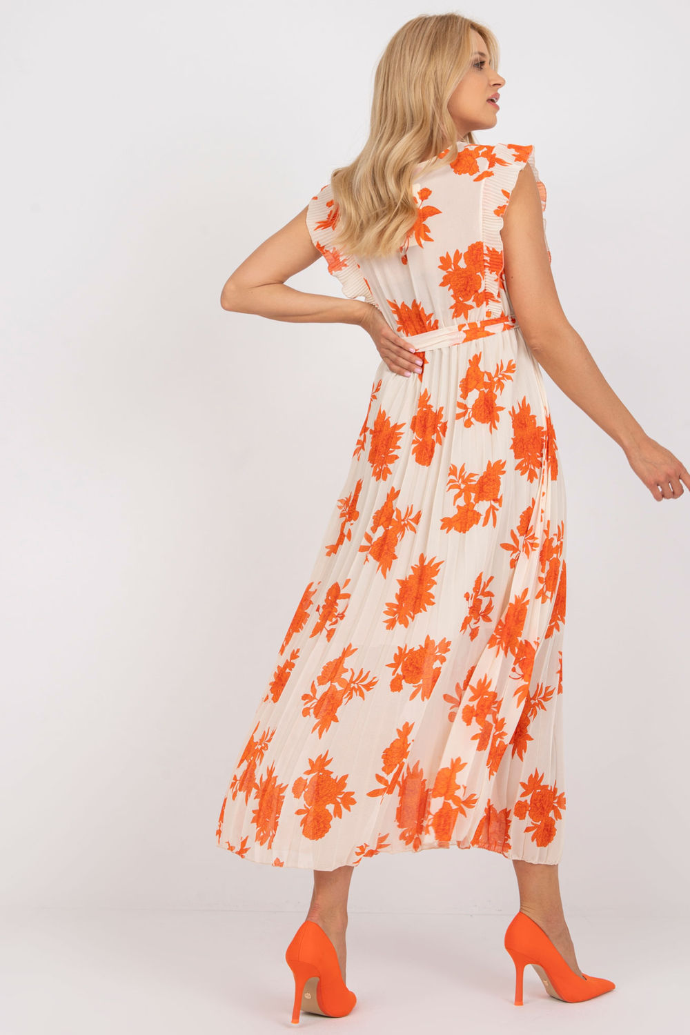 Sukienka Model DHJ-SK-13166.94P Orange - Italy Moda - obrazek 2
