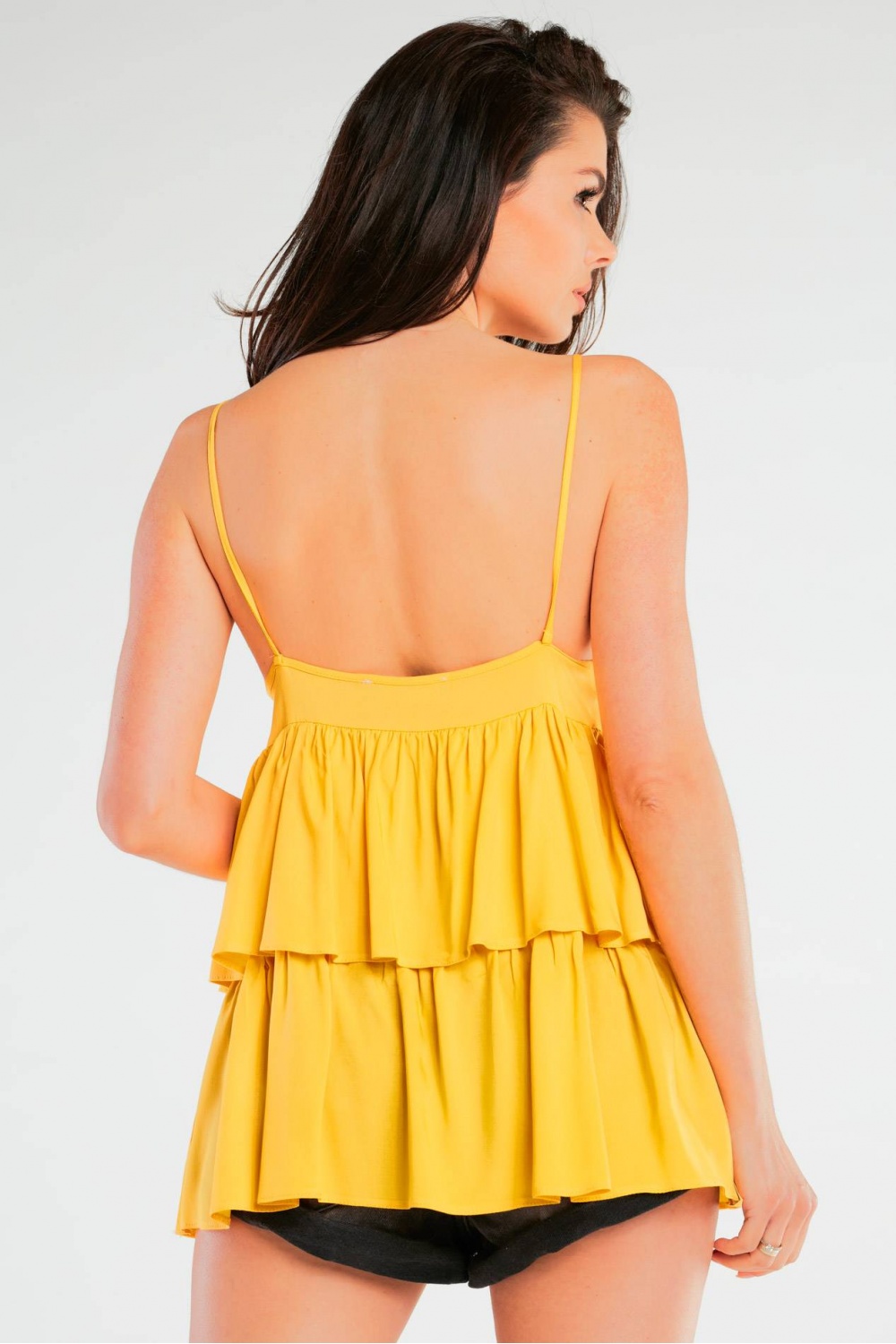 Bluzka Model A432 Yellow - awama - obrazek 3