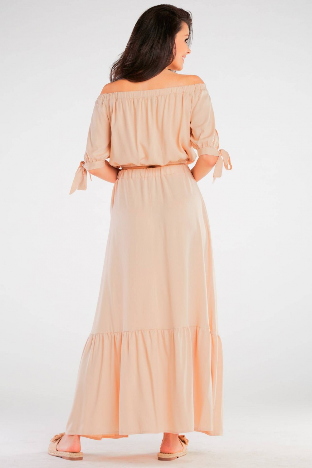 Bluzka Model A430 Beige - awama - obrazek 4