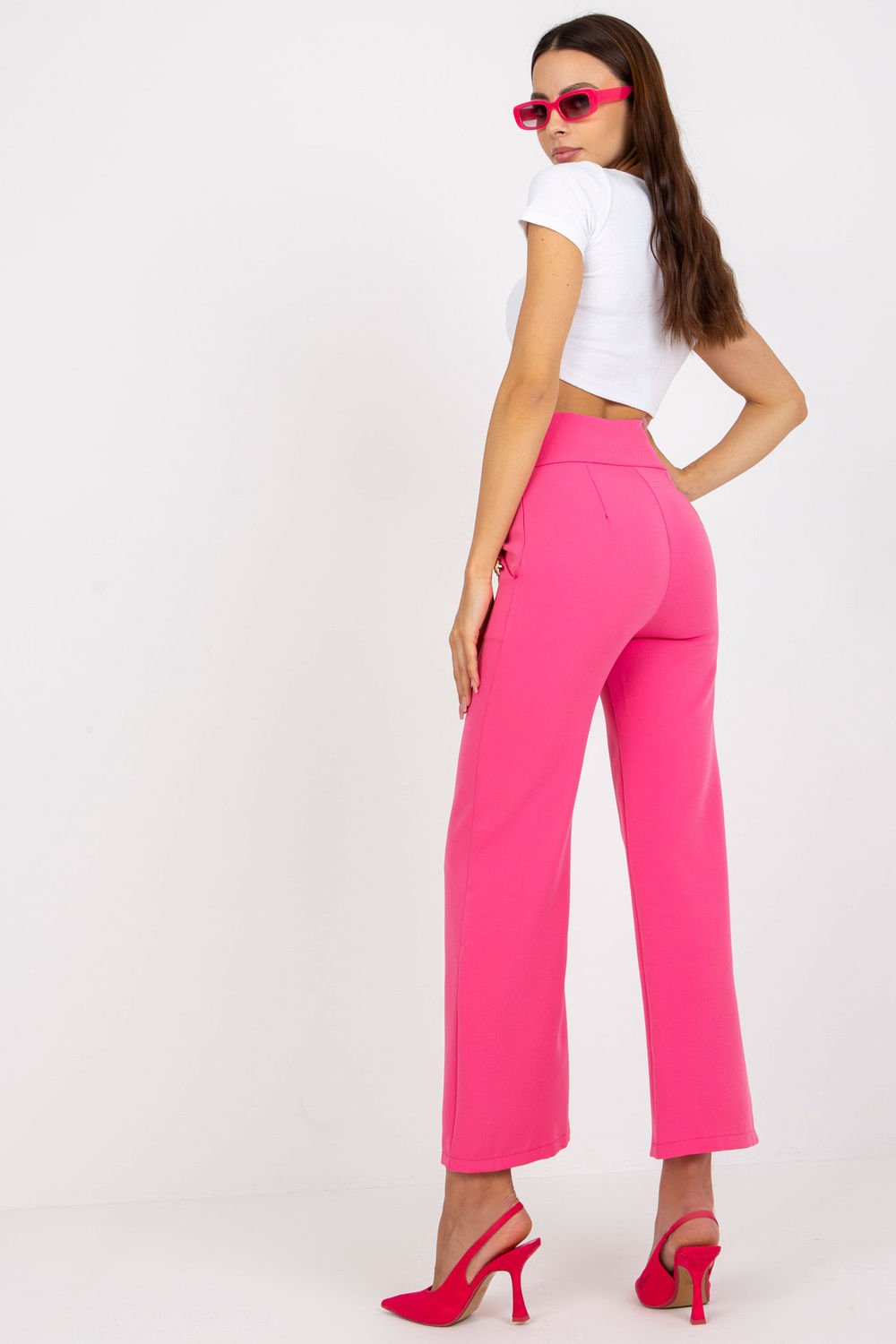 Spodnie Damskie Model DHJ-SP-16008.01X Dark Pink - Italy Moda - obrazek 3